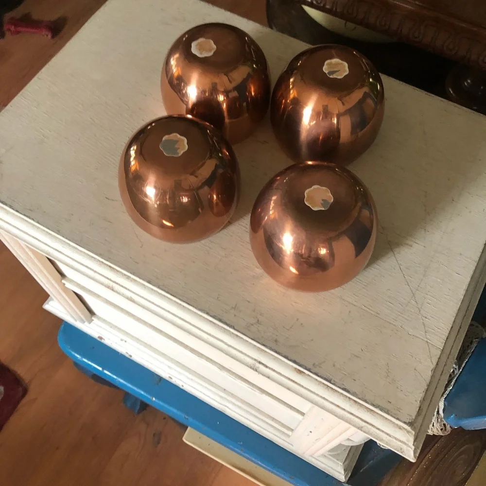 Vintage Copper Moscow Mule Cups